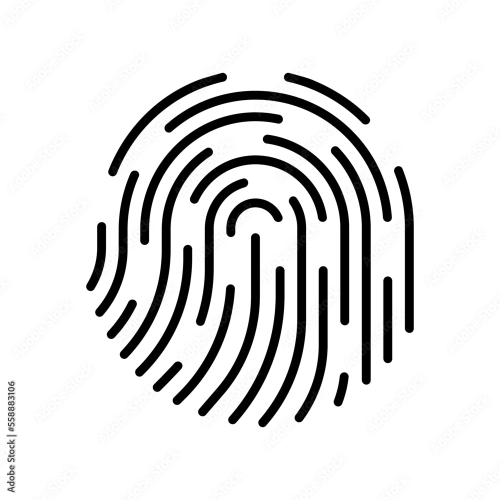 Fingerprint icon vector set. Dactylogram illustration sign collection. Security symbol. Password logo. Fingerprint icon vector set. Dactylogram illustration sign collection. Security symbol. Password logo.