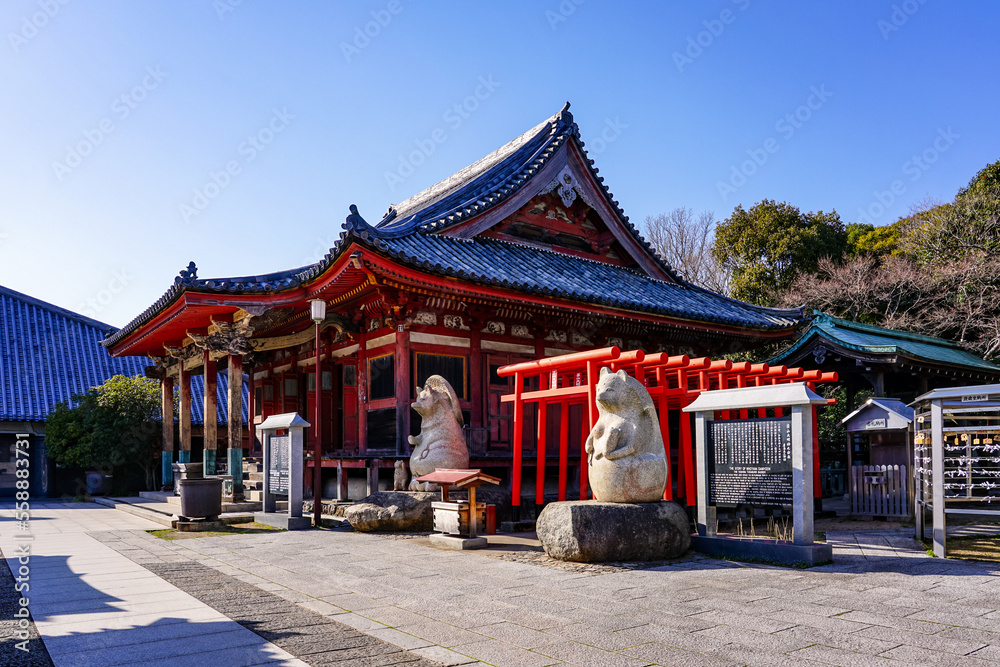 Obraz premium 蓑山大明神 四国霊場第84番札所「屋島寺」 （香川県高松市）