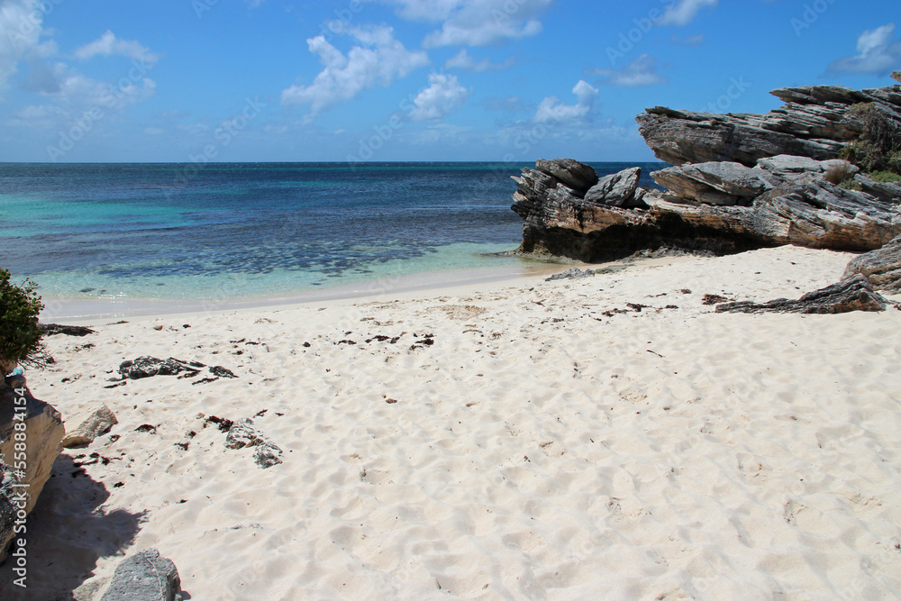 indian ocean at little parakeet bay rottnest island in australia indian ocean at little parakeet bay rottnest island in australia