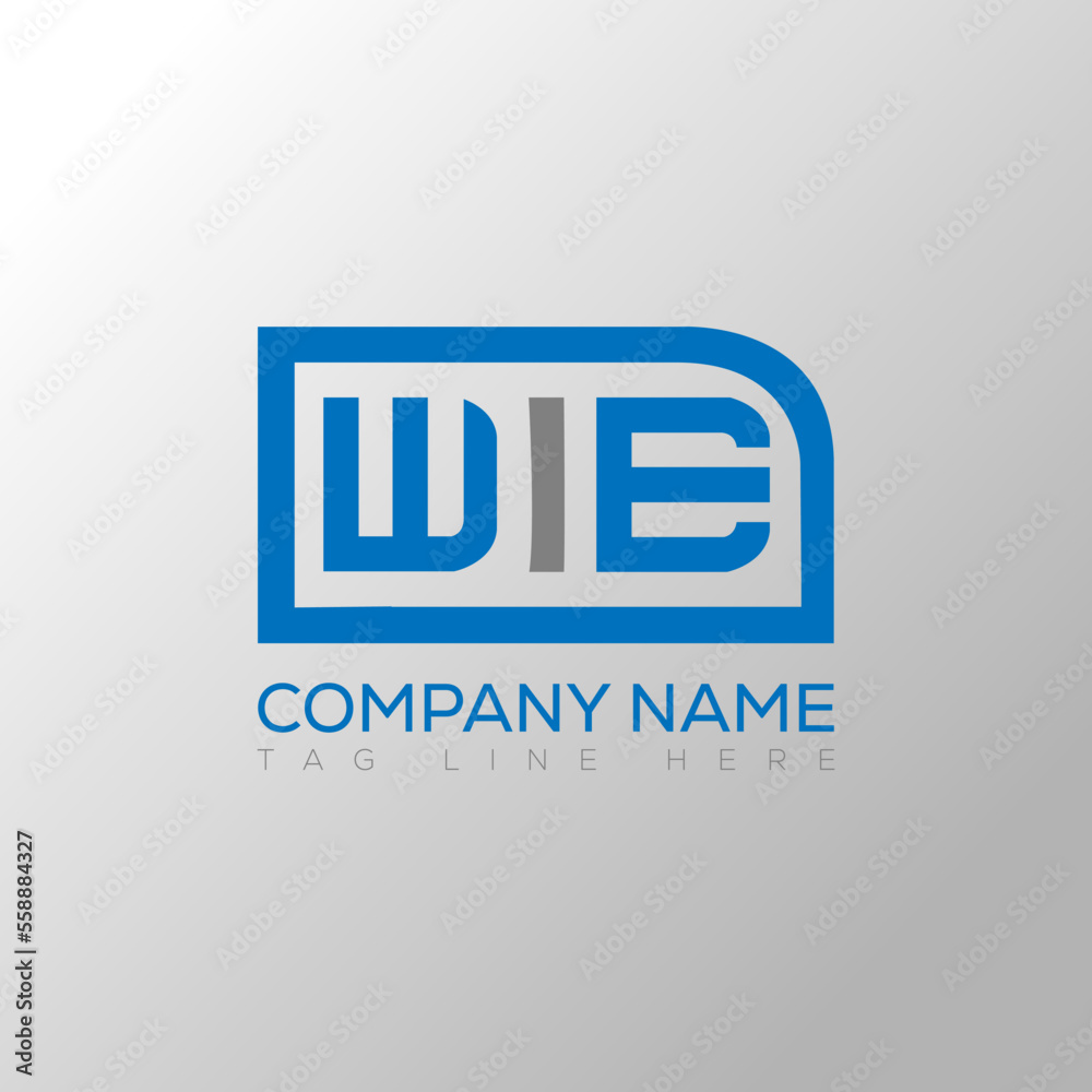 WIE letter logo creative design. WIE unique design.
 - obrazy, fototapety, plakaty 