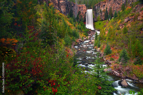 Tumalo Falls located a few miles west of Bend, Oregon. photo