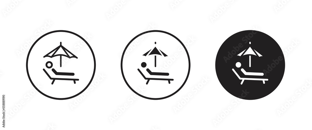 Summer relax sunbathing, Sunbed icon. Resort, beach, chair, furniture, lounger, parasol, relaxation, sea, umbrella Parasol lounger, sun Summer relax sunbathing, Sunbed icon. Resort, beach, chair, furniture, lounger, parasol, relaxation, sea, umbrella Parasol lounger, sun