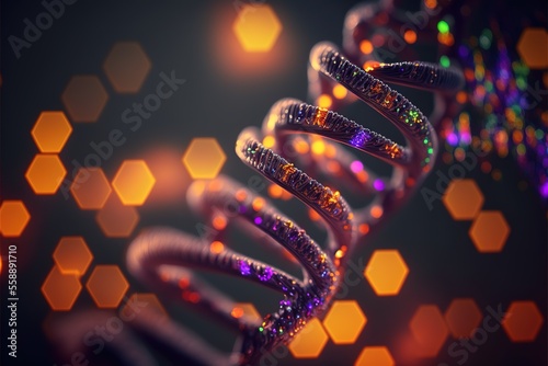 Digital illustration about DNA. © SCHRÖDER
