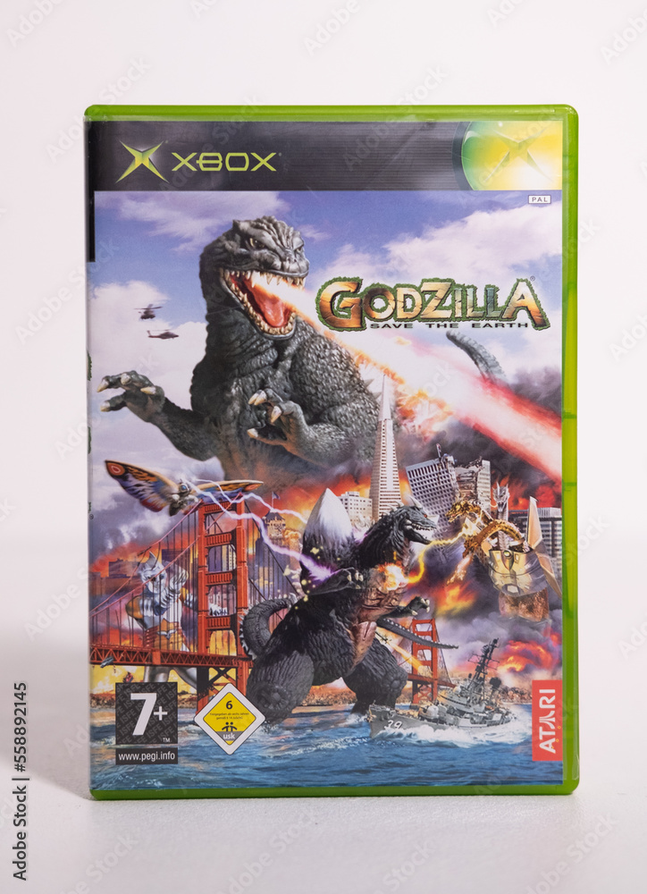 Godzilla Xbox Controller Kent, england, 01.01.2023 An original Godzilla save the earth XBOX ...