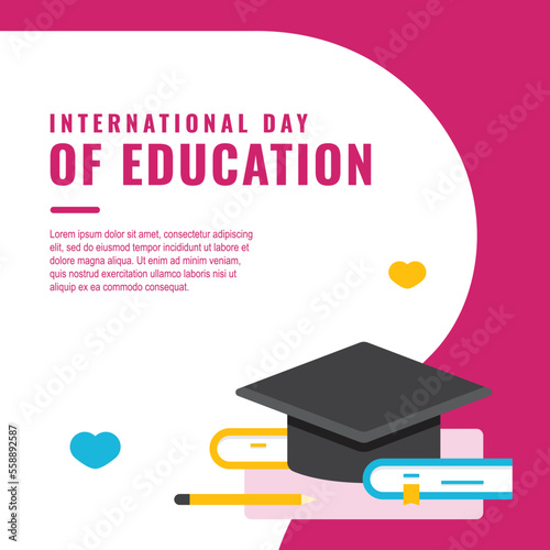 Fototapete International Day Of Education Design Background For International Moment