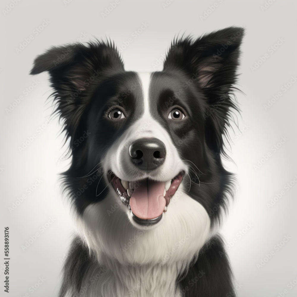 Naklejka premium border collie dog