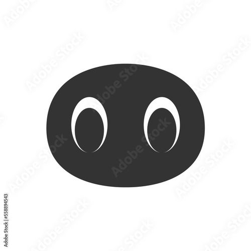 Pig nose icon isolated on white background. Pig snout symbol modern, simple, vector, icon for website design, mobile app, ui. Vector Illustration