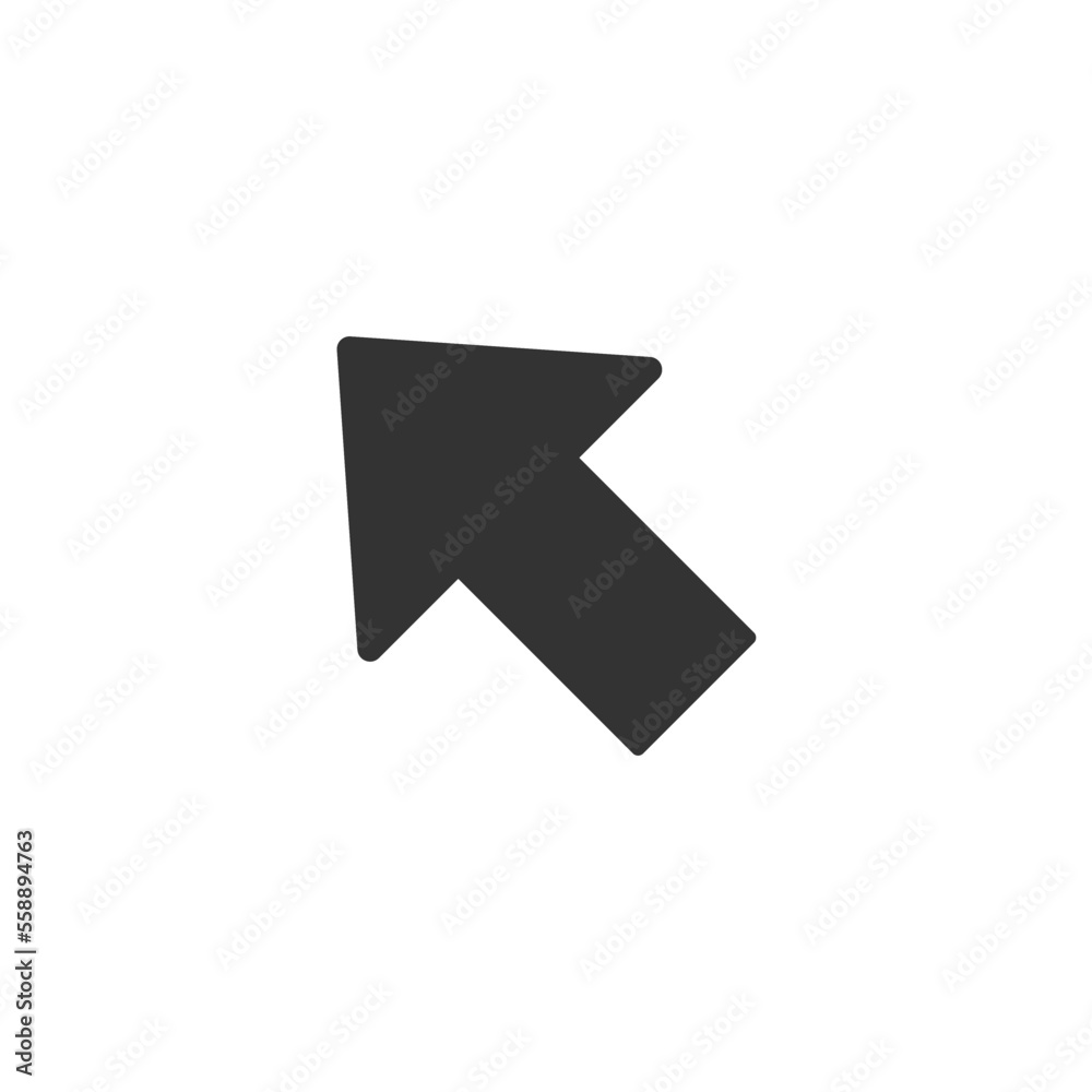 Up left arrow icon. Multimedia symbol modern, simple, vector, icon for website design, mobile app, ui. Vector Illustration Up left arrow icon. Multimedia symbol modern, simple, vector, icon for website design, mobile app, ui. Vector Illustration