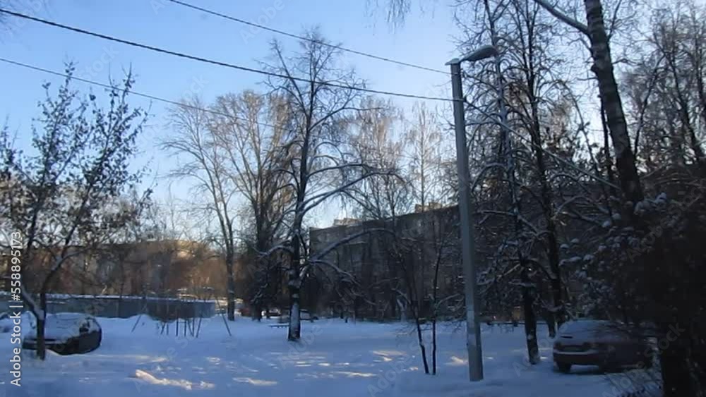 winter landscape with trees and snow winter landscape with trees and snow