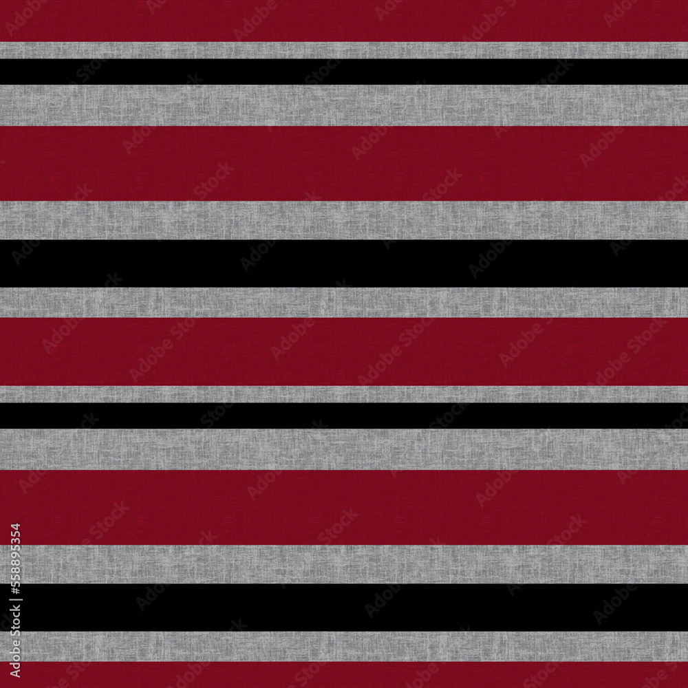 Seamless textured striped pattern. Red, gray and black horizontal stripes. Seamless textured striped pattern. Red, gray and black horizontal stripes.