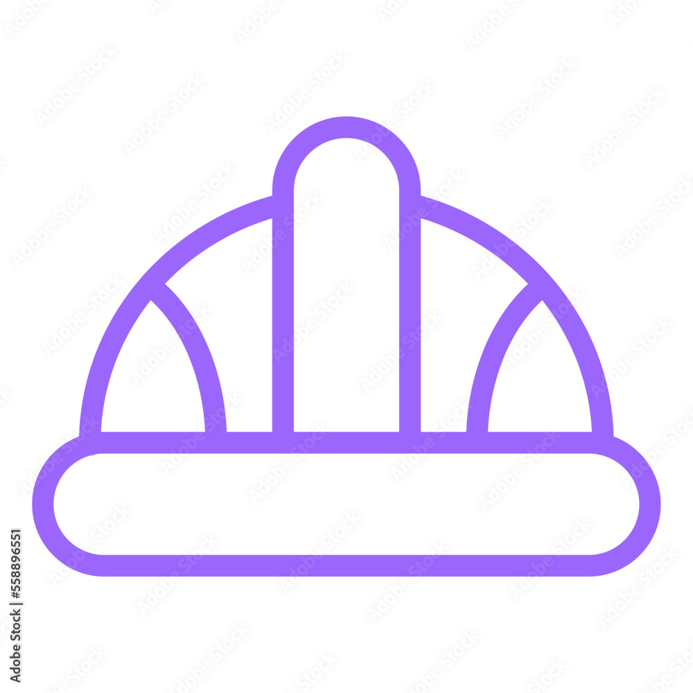 Fototapeta premium Helmet Icon Style