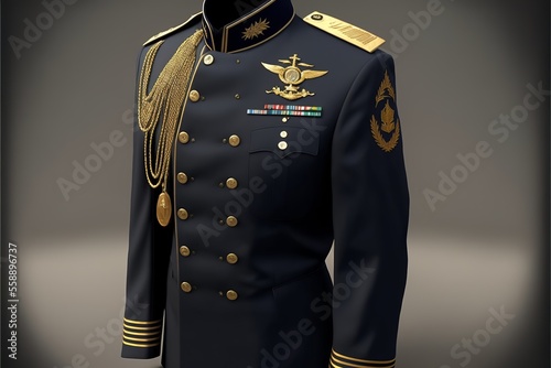 Navy marine uniform black photo