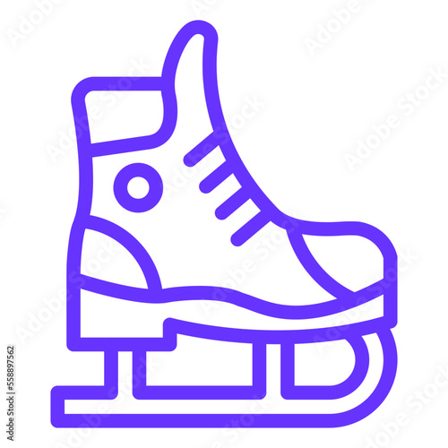 Ice Skate Icon Style