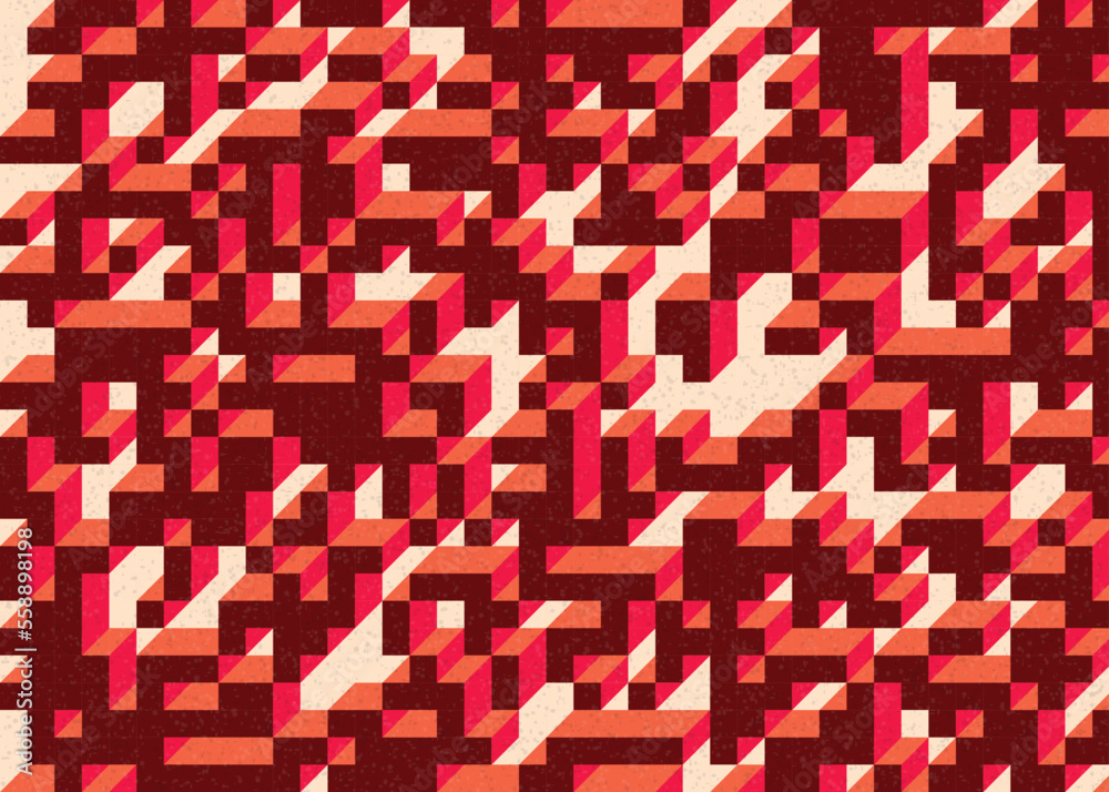 Implementation of Edward Zajec’s “Il Cubo” from 1971. Essentially a Truchet tile set of 8 tiles and rules for placement art illustration Implementation of Edward Zajec’s “Il Cubo” from 1971. Essentially a Truchet tile set of 8 tiles and rules for placement art illustration