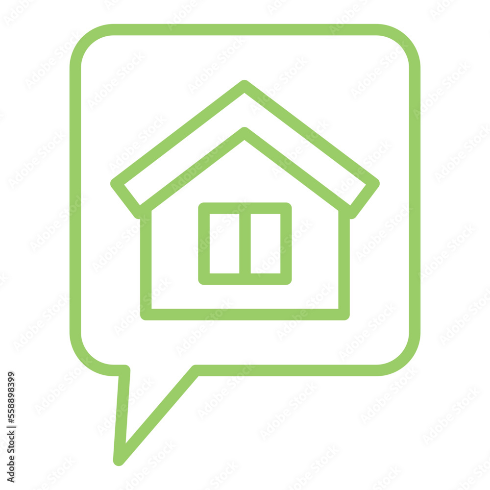 House Chat Icon Style House Chat Icon Style