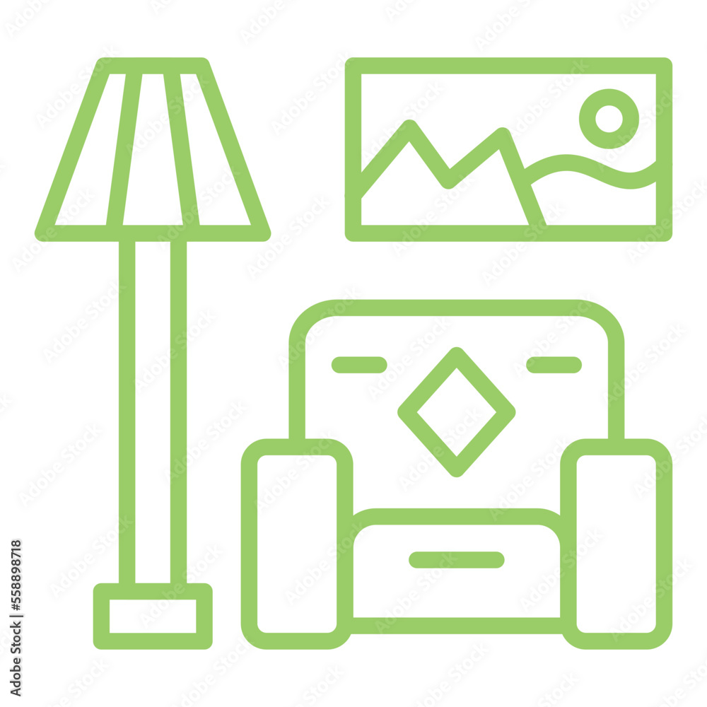Living Room Icon Style