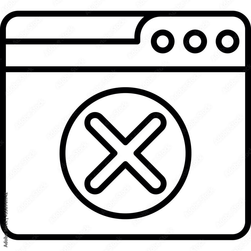 Obraz premium web delete account icon