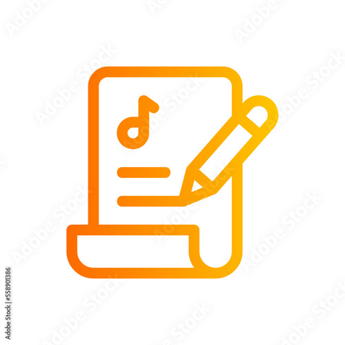 songwriter gradient icon