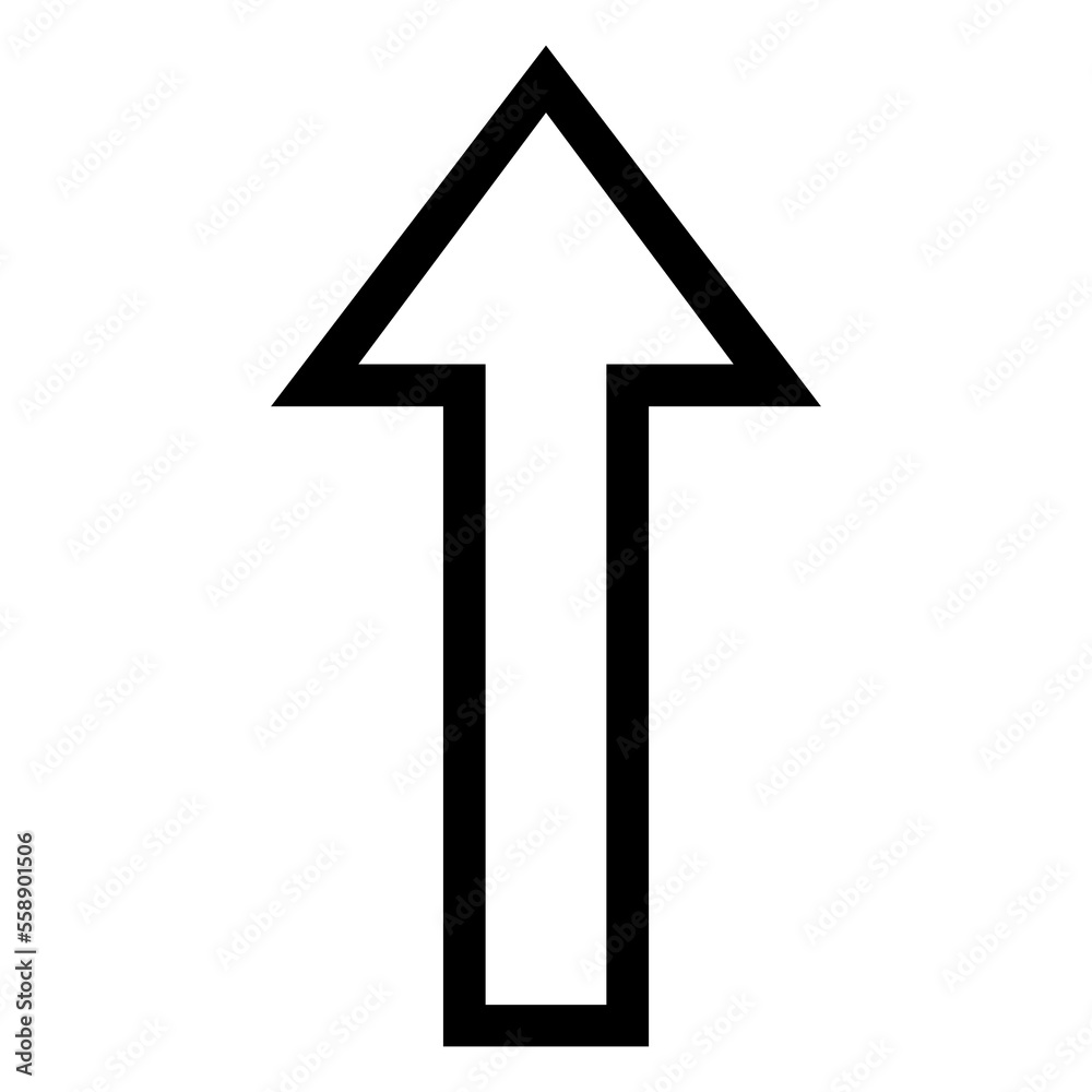 Directional Arrow Sign on Transparent Background Directional Arrow Sign on Transparent Background