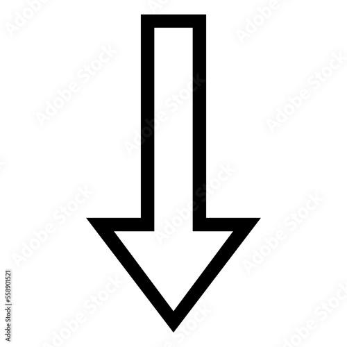 Directional Arrow Sign on Transparent Background
