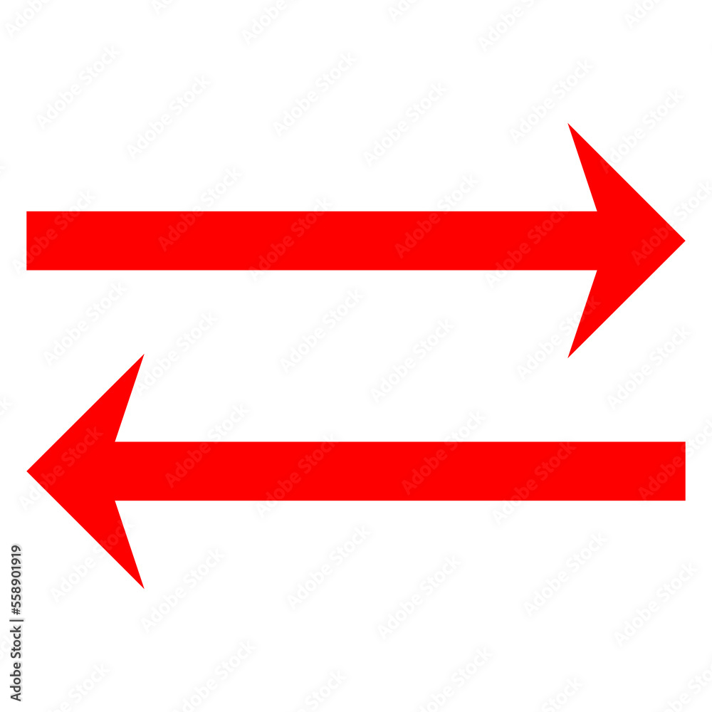 Directional Arrow Sign on Transparent Background Directional Arrow Sign on Transparent Background