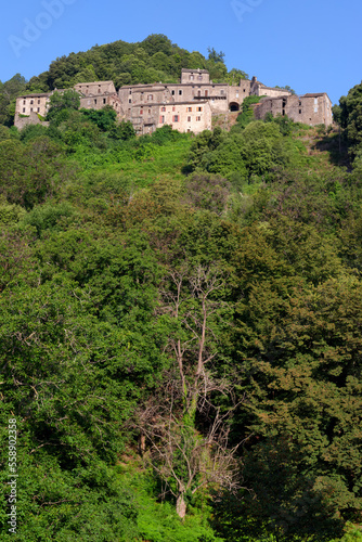 Velone Orneto village in Upper Corsica mountain 