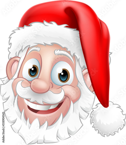 Santa Claus Face Christmas ...