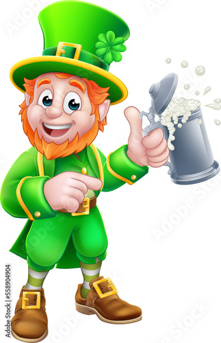 Wallpaper Mural Leprechaun St Patricks Day Cartoon Mascot Torontodigital.ca