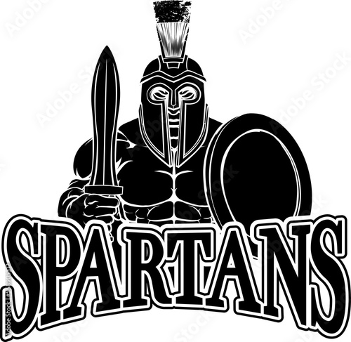 Spartan Trojan Sports Mascot