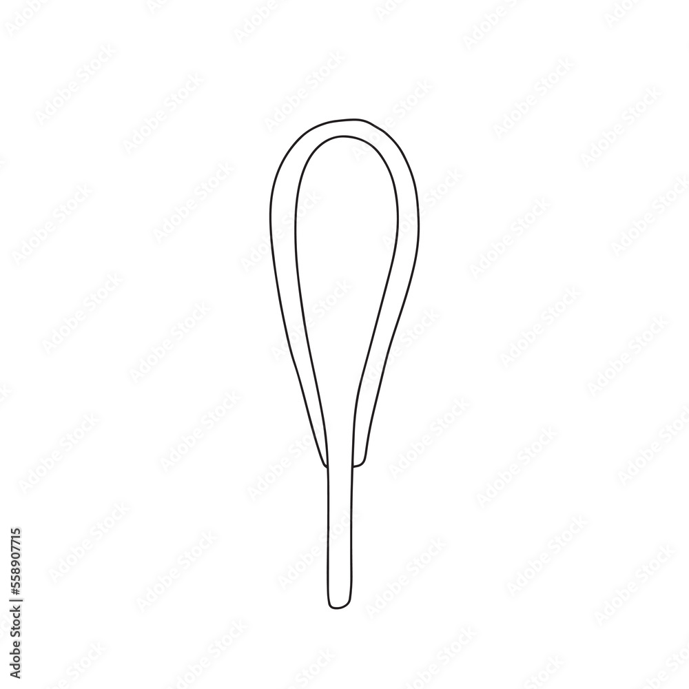 Vector Chinese soup spoon doodle clipart