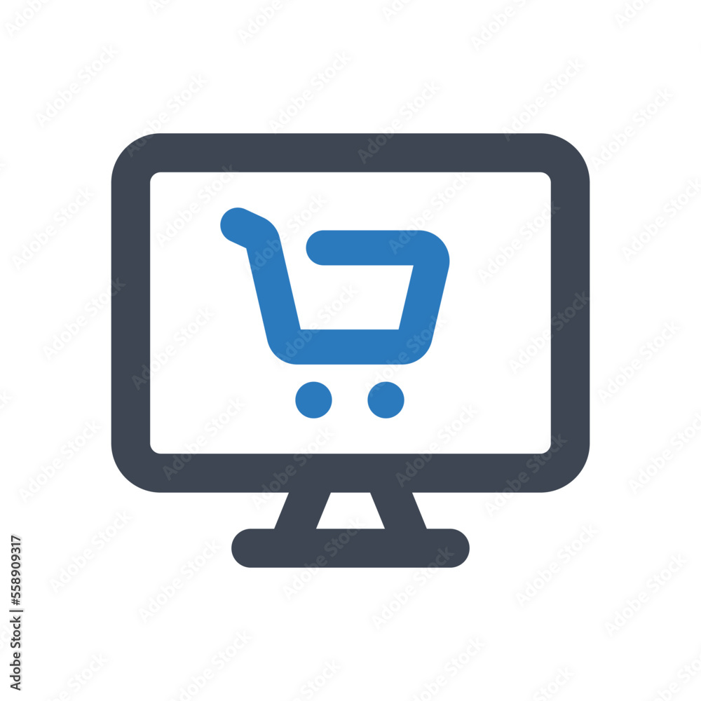 Online shopping icon - online, shopping, shop, store, ecommerce, buy, purchase, e-commerce, line, outline, icons . Online shopping icon - online, shopping, shop, store, ecommerce, buy, purchase, e-commerce, line, outline, icons .