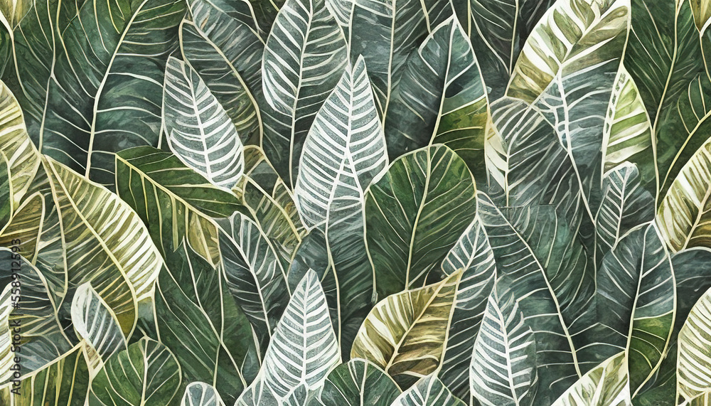 stacked leaves background for wallpaper, design, decoration