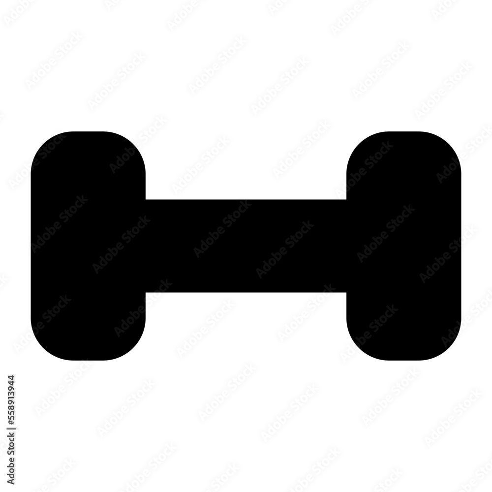 dumbbell glyph icon dumbbell glyph icon