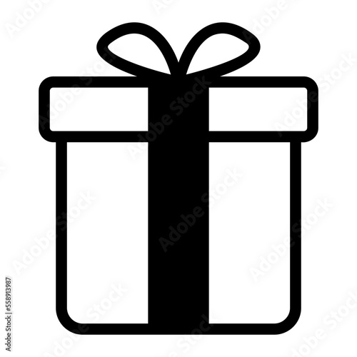 gift glyph icon