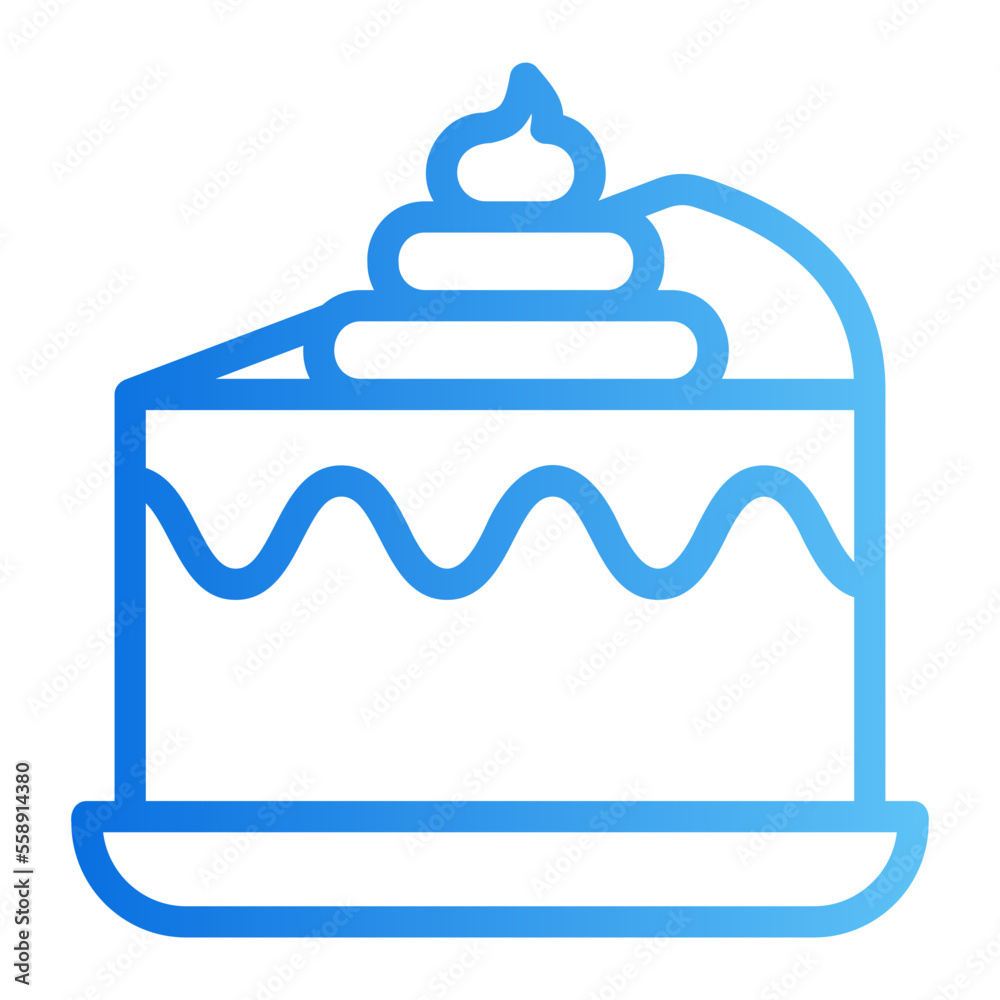 cake gradient icon cake gradient icon