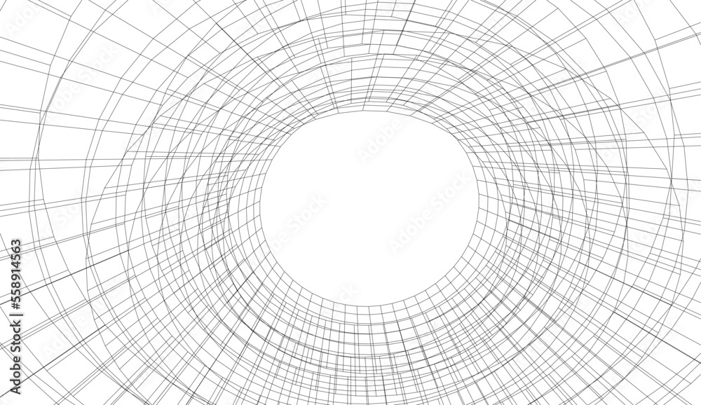 Obraz premium Modern architecture building 3d illustration