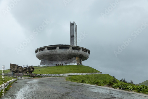 abandoned soviet monument in Bulgaria