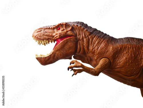Sideways Tyrannosaurus Rex with open mouth © Valerio
