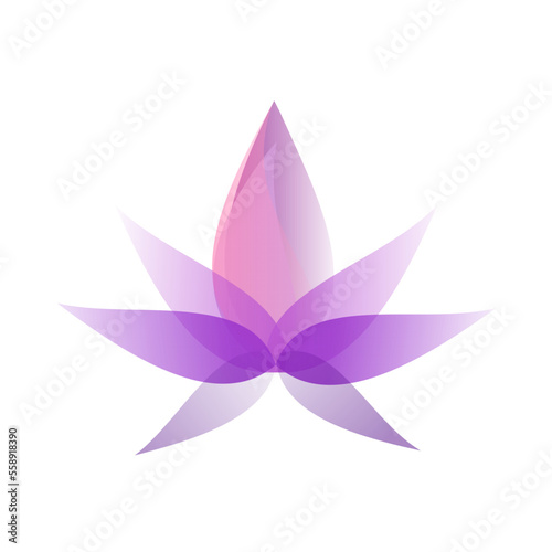 Lotus flower icon.