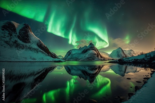 Northern Lights (Aurora Borealis) in Norway photo