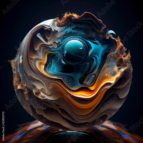 Beautiful agate ai art