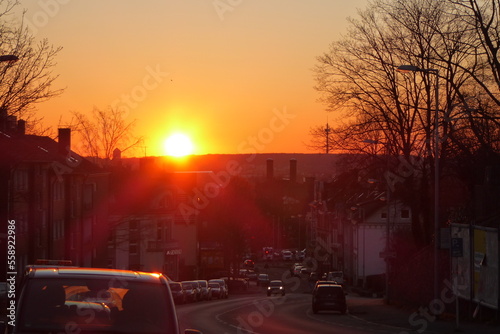 Sunset in Mülheim an der Ruhr Germany