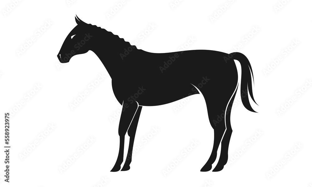 Horse simple illustration vector design Horse simple illustration vector design