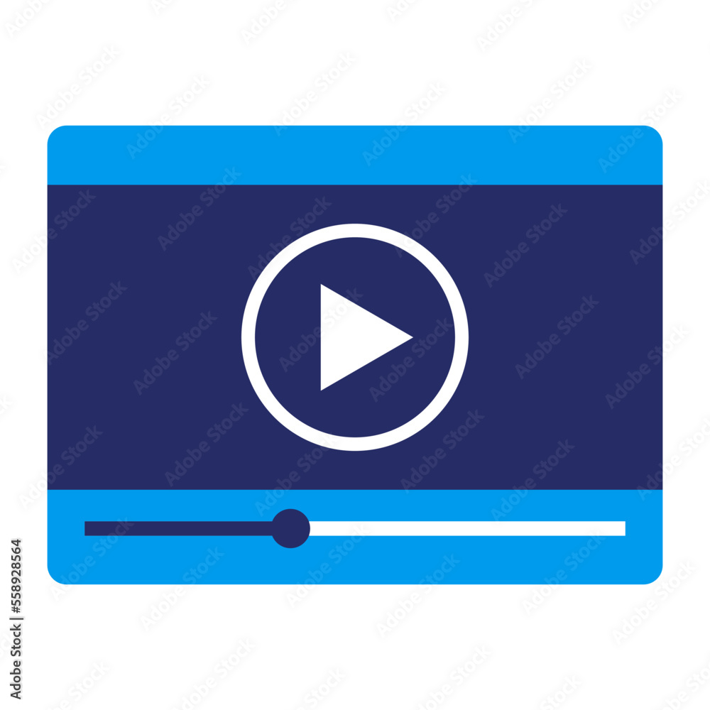 Video player isolated icon, multimedia concept Video player isolated icon, multimedia concept