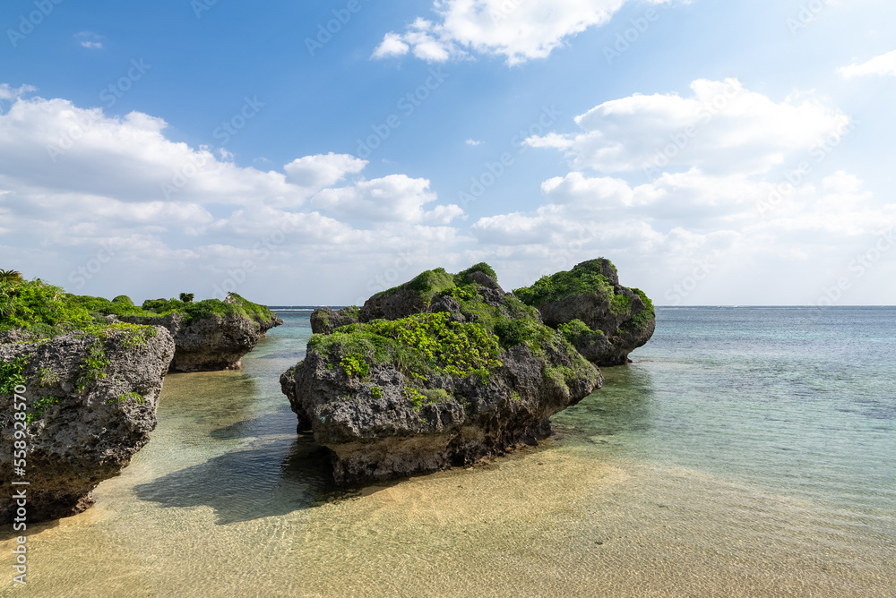 Obraz premium 大神島の風景・沖縄県宮古島