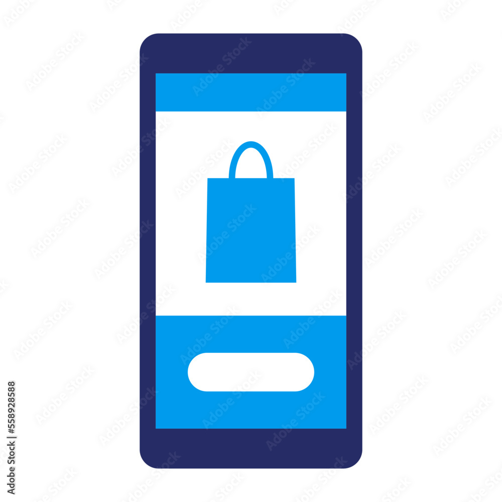 Online shopping app interface icon Online shopping app interface icon