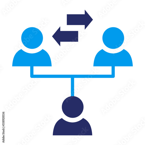 Broker, mediator and agent isolated icon
