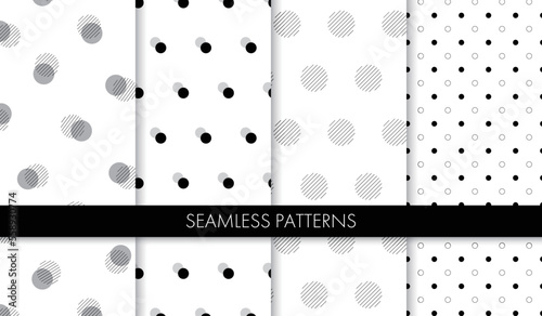 シームレスなドットパターンのセット