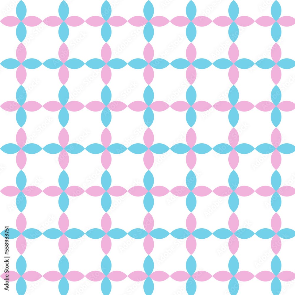 Simple lines seamless vector  : Contrasting lines in pastel blue and  pink. Used for kitchenware design, fashion fabrics or home interiors decorations.