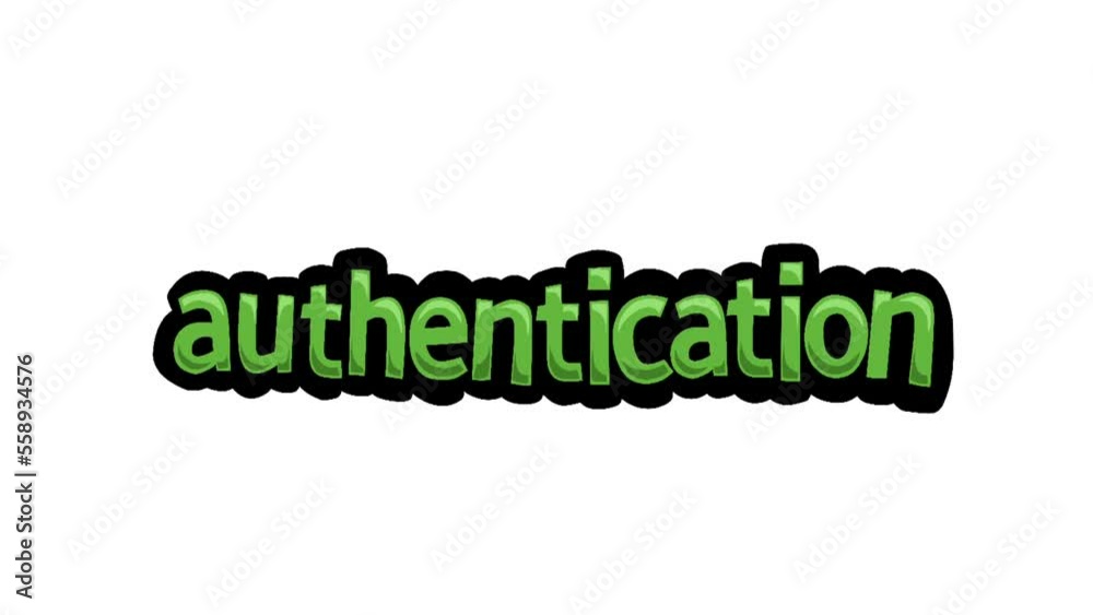 White screen animation video written authentication White screen animation video written authentication